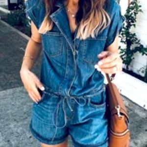 SOLD NwT Denim romper